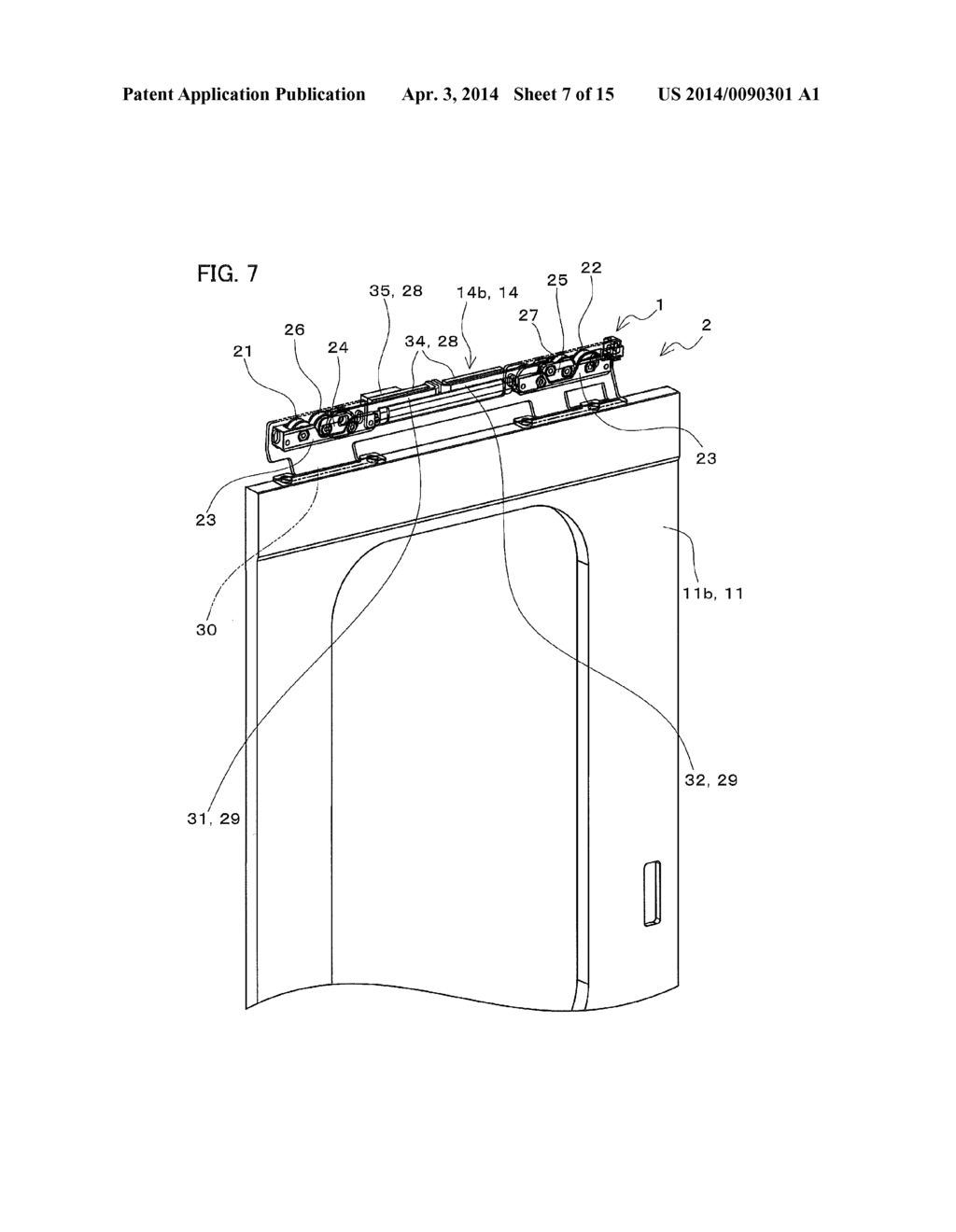 DOOR SUSPENSION DEVICE AND DOOR APPARATUS COMPRISING THE SAME - diagram, schematic, and image 08