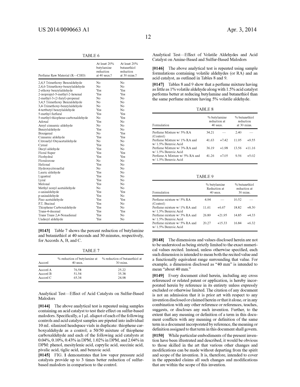 HARD SURFACE CLEANING COMPOSITION HAVING A MALODOR CONTROL COMPONENT AND     METHODS OF CLEANING HARD SURFACES - diagram, schematic, and image 14