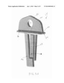 PACKAGING ASSEMBLY FOR A REPLACEMENT MOWER BLADE diagram and image