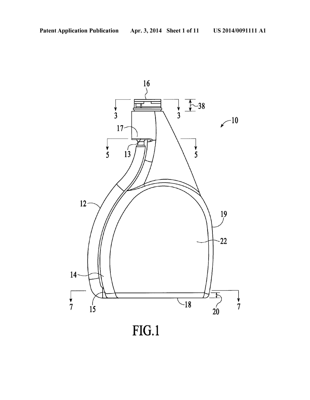 BOTTLE WITH INTEGRAL DIP TUBE - diagram, schematic, and image 02