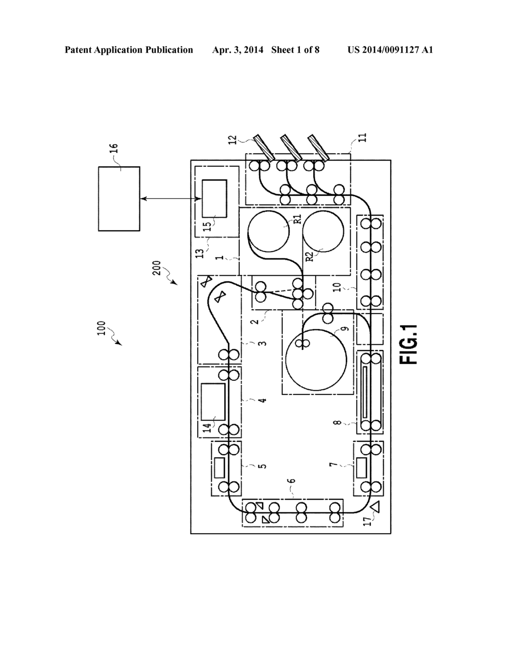 SHEET CONVEYING DEVICE - diagram, schematic, and image 02