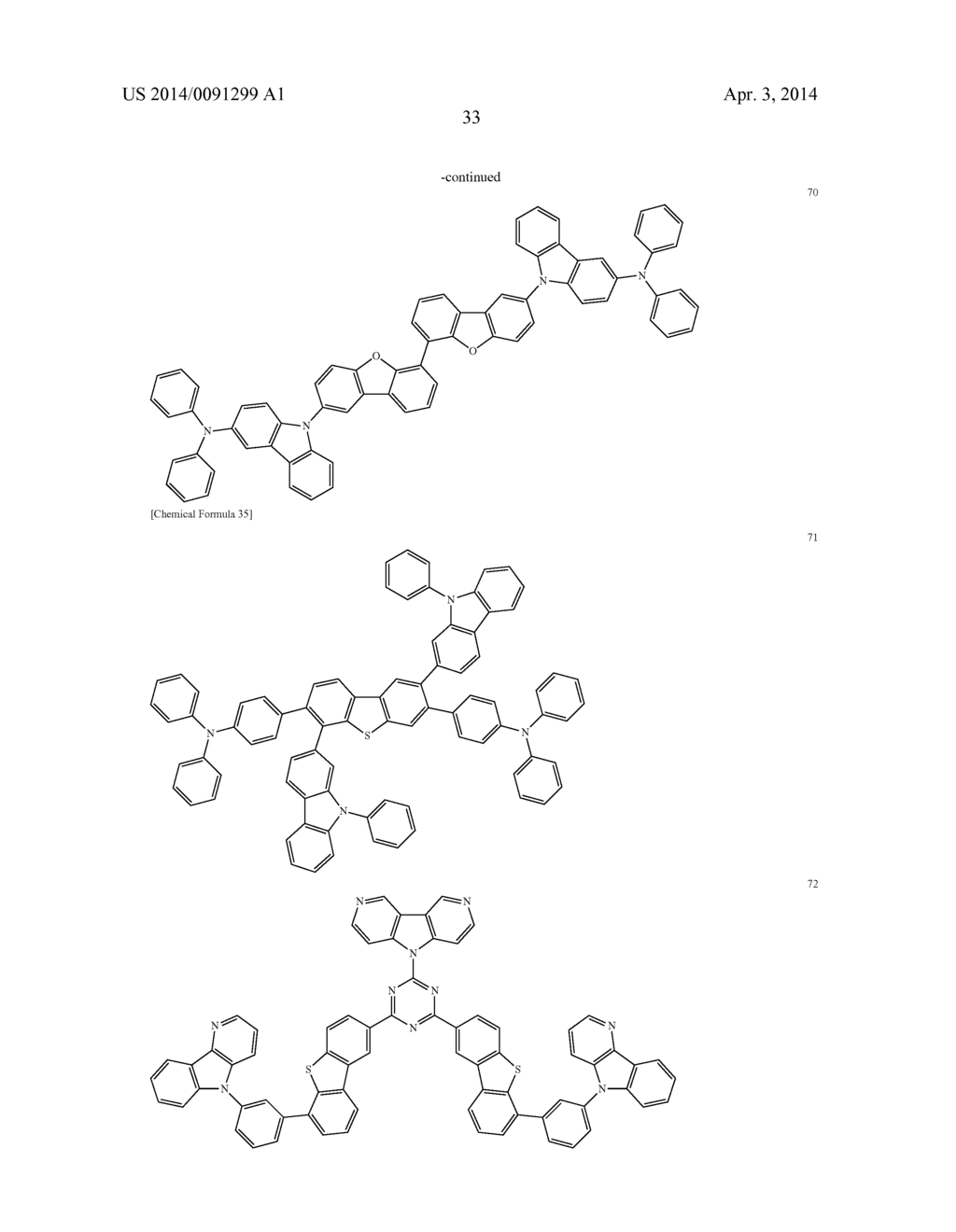 ORGANIC ELECTROLUMINESCENCE ELEMENT, ILLUMINATION DEVICE, AND DISPLAY     DEVICE - diagram, schematic, and image 39