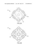 PLASTIC LEADED CHIP CARRIER WITH DIAGONALLY ORIENTED LIGHT SOURCES FOR     FINE-PITCHED DISPLAY diagram and image