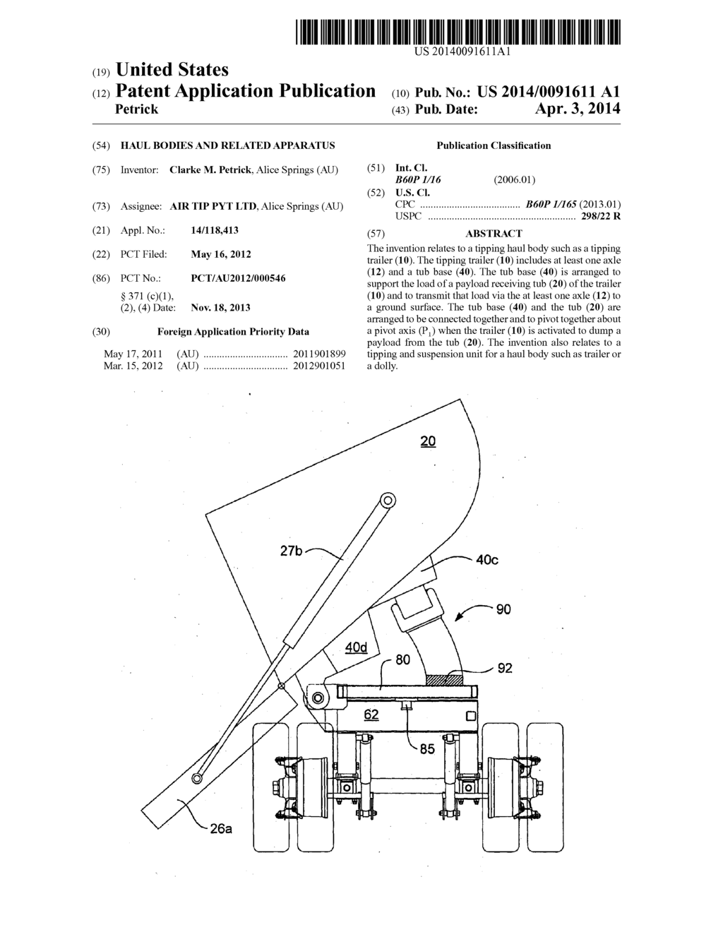 HAUL BODIES AND RELATED APPARATUS - diagram, schematic, and image 01