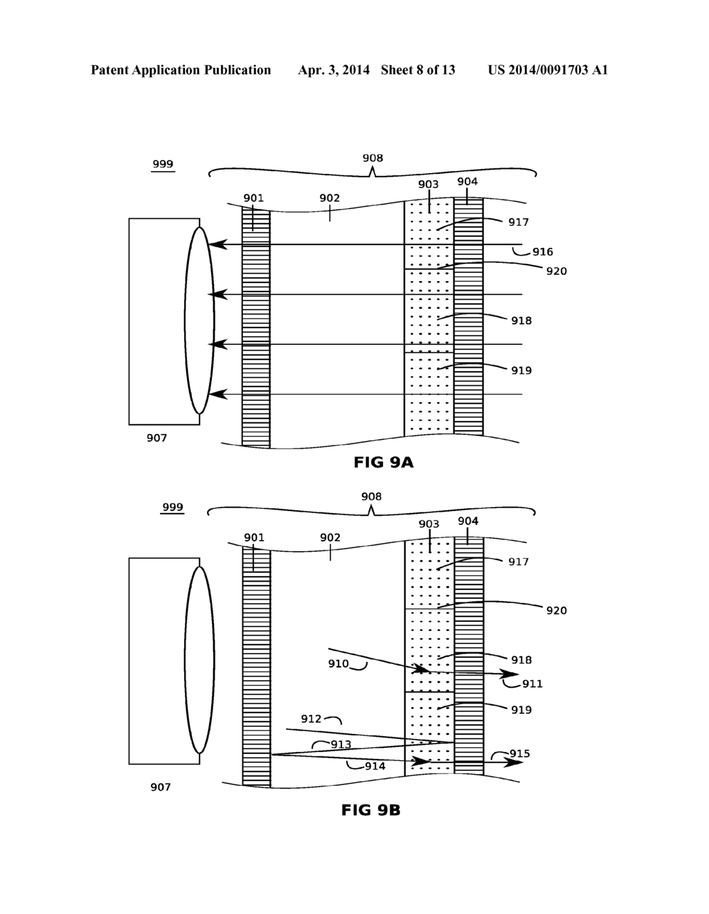 ENERGY EFFICIENT LIGHT SOURCE COMPRISING PHOTOLUMINESCENT MATERIAL AND A     SELECTIVE MIRROR - diagram, schematic, and image 09