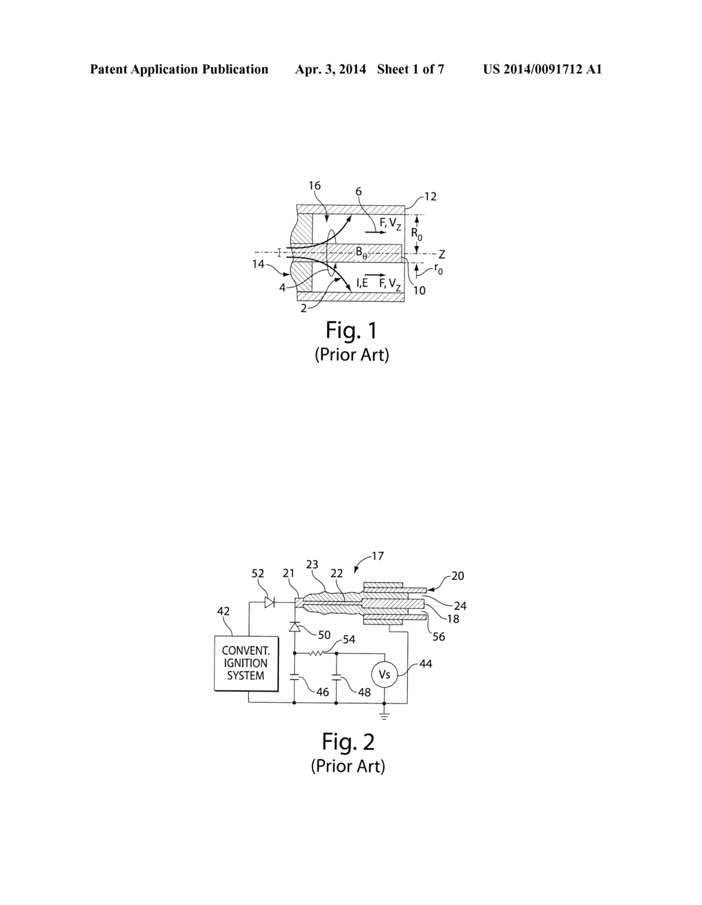 METHOD AND APPARATUS FOR OPERATING TRAVELING SPARK IGNITER AT HIGH     PRESSURE - diagram, schematic, and image 02