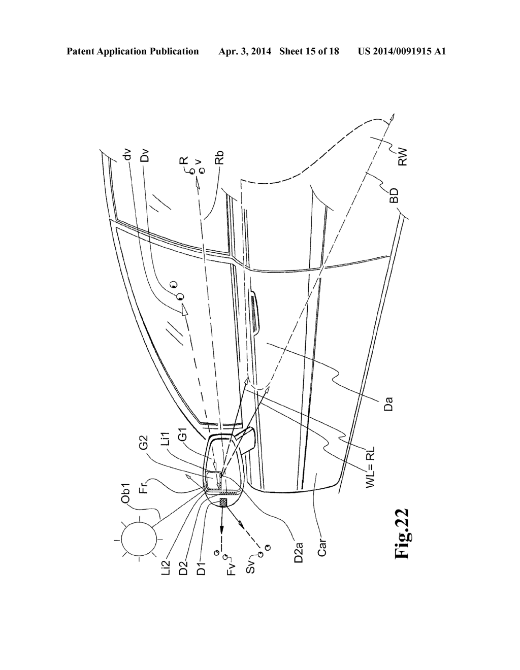 REAR-VIEW MIRROR FOR A VEHICLE WITH A SET OF INDICATOR LIGHTS - diagram, schematic, and image 16