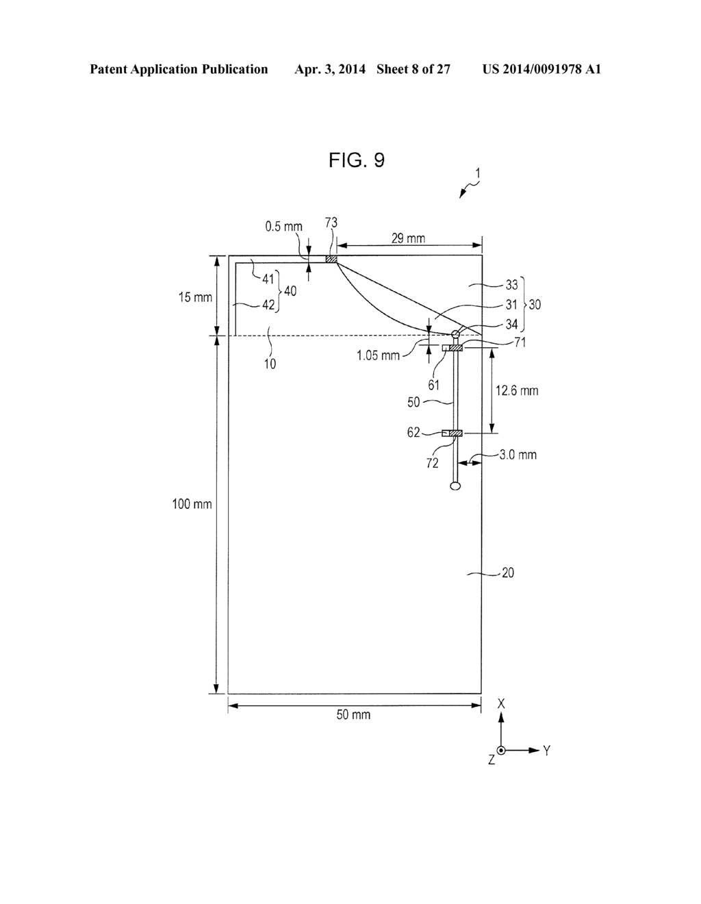 ANTENNA DEVICE AND COMMUNICATION DEVICE - diagram, schematic, and image 09