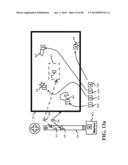 METHOD AND APPARATUS OF PHYSICALLY MOVING A PORTABLE UNIT TO VIEW AN IMAGE     OF A STATIONARY MAP diagram and image