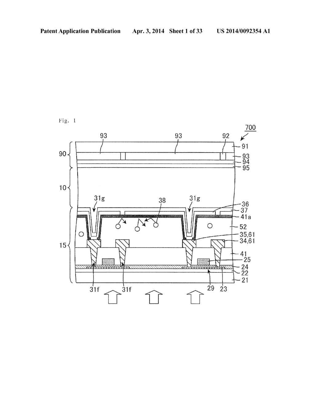 DISPLAY DEVICE SUBSTRATE, DISPLAY DEVICE SUBSTRATE MANUFACTURING METHOD,     DISPLAY DEVICE, LIQUID CRYSTAL DISPLAY DEVICE, LIQUID CRYSTAL DISPLAY     DEVICE MANUFACTURING METHOD AND ORGANIC ELECTROLUMINESCENT DISPLAY DEVICE - diagram, schematic, and image 02