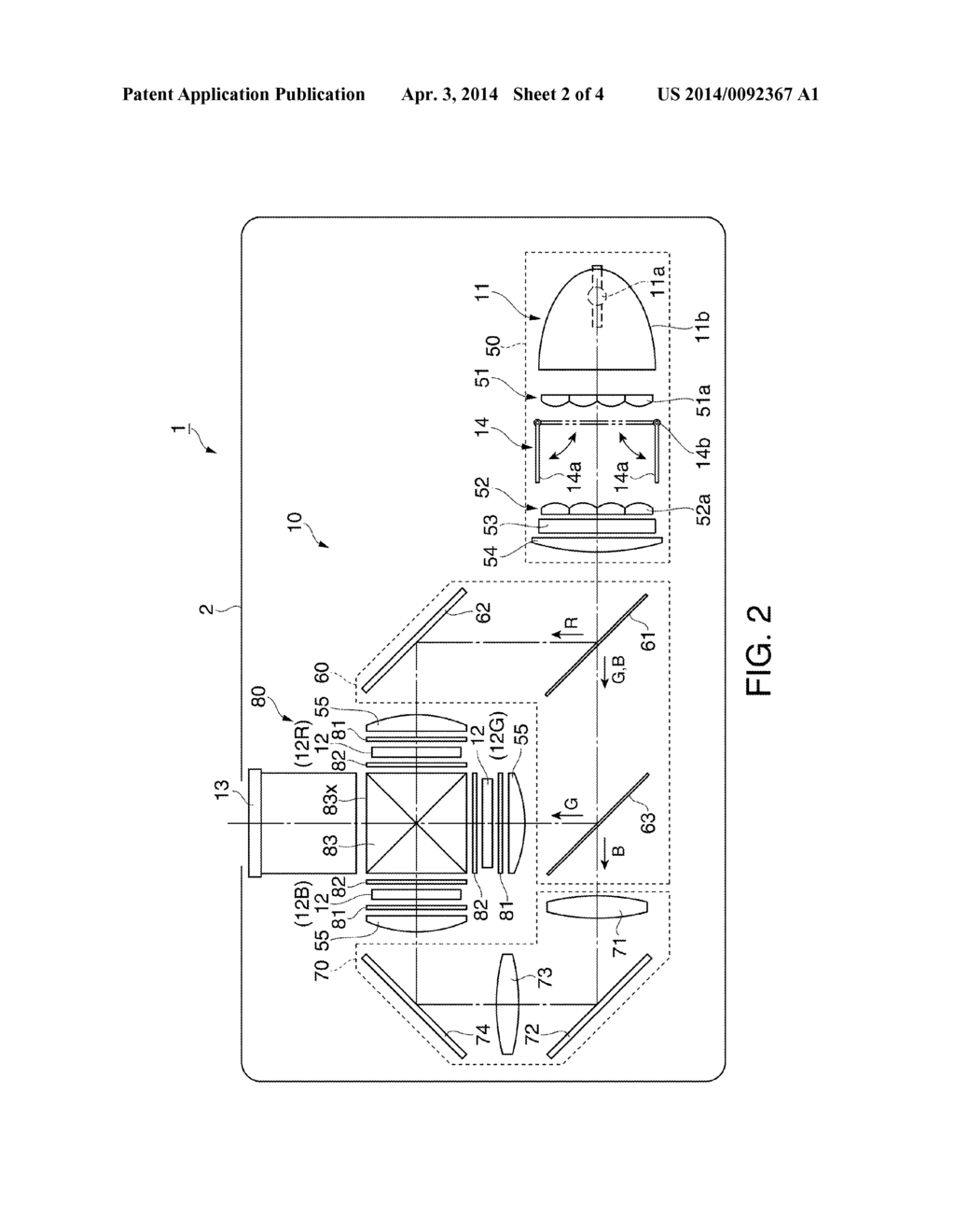 PROJECTOR AND METHOD OF CONTROLLING THE SAME - diagram, schematic, and image 03