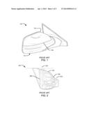 STROBE MOUNT FOR VEHICLE MIRROR diagram and image