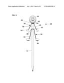 DECORATING DEVICE FOR WRITING INSTRUMENTS diagram and image