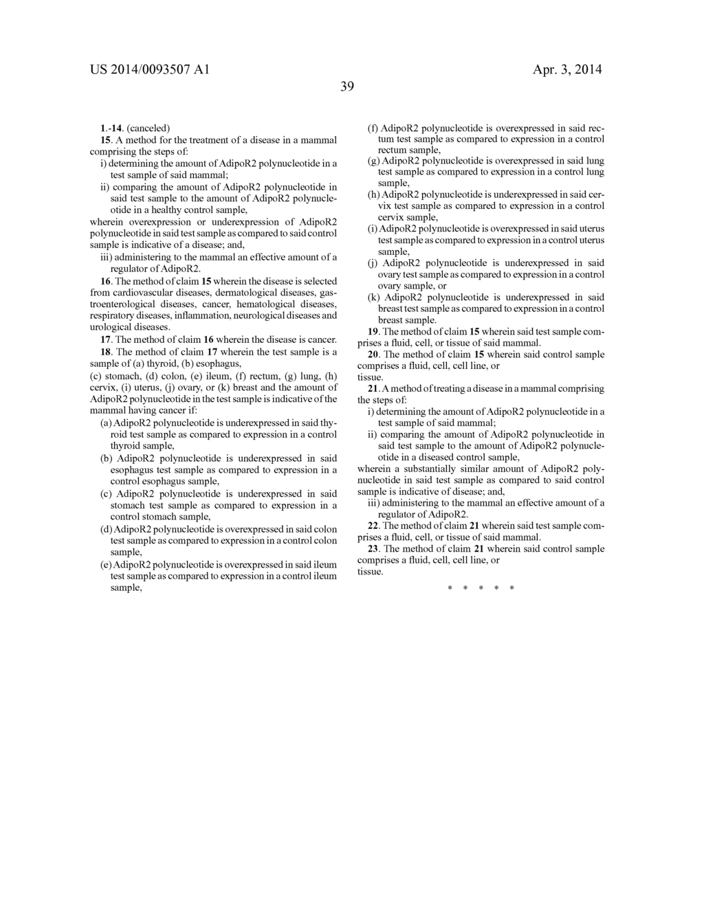 Diagnostics and Therapeutics for Diseases Associated With G-Protein     Coupled Receptor AdipoR2 (AdipoR2) - diagram, schematic, and image 43