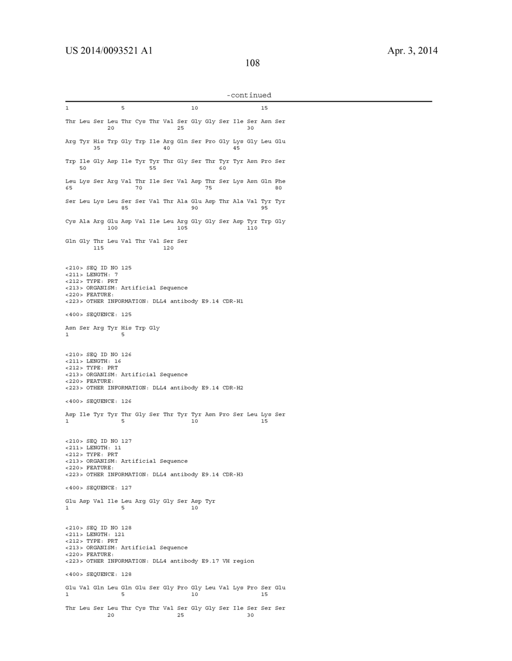 THERAPEUTIC DLL4 BINDING PROTEINS - diagram, schematic, and image 109