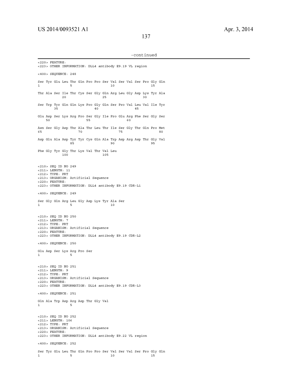 THERAPEUTIC DLL4 BINDING PROTEINS - diagram, schematic, and image 138