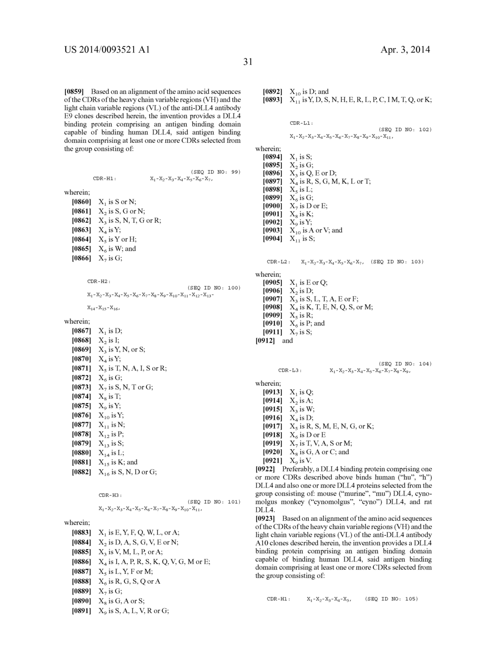 THERAPEUTIC DLL4 BINDING PROTEINS - diagram, schematic, and image 32