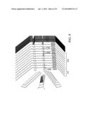 FILM WITH ALTERNATING STRIPES AND STRANDS AND APPARATUS AND METHOD FOR     MAKING THE SAME diagram and image