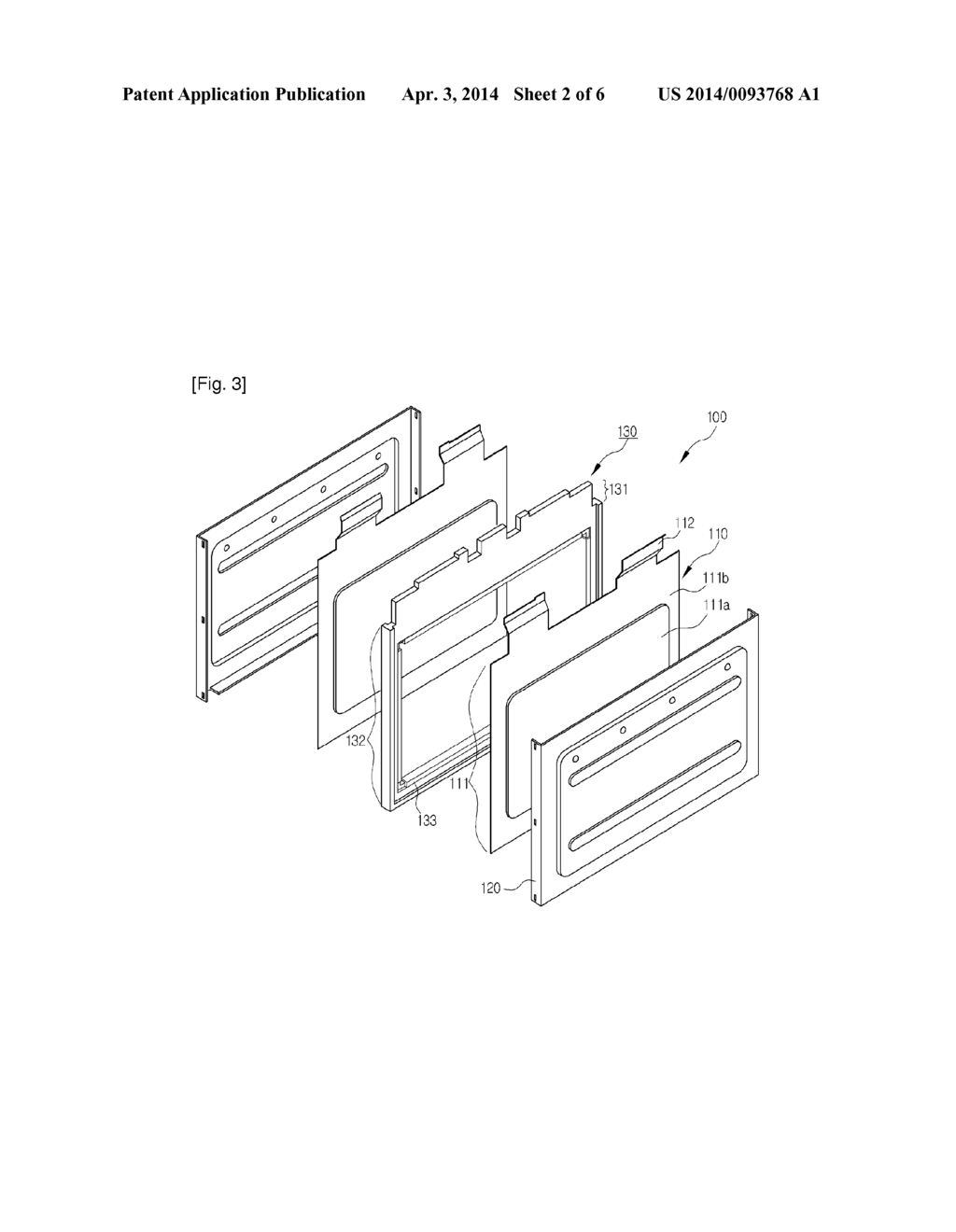 PARTITION OF POUCH TYPE SECONDARY BATTERY - diagram, schematic, and image 03