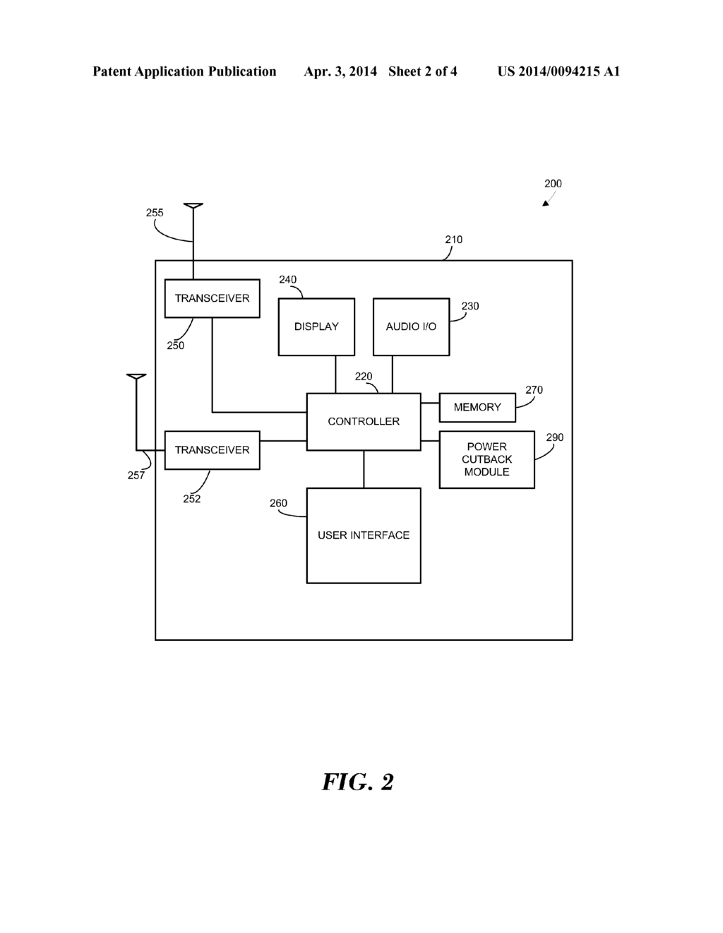 Method and Apparatus for Power Cutback in a Simultaneous Dual Frequency     Band Call - diagram, schematic, and image 03