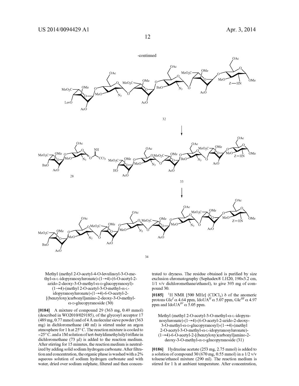 FGF RECEPTOR-ACTIVATING 3-O-ALKYL OLIGOSACCHARIDES, PREPARATION THEREOF     AND THERAPEUTIC USE THEREOF - diagram, schematic, and image 13