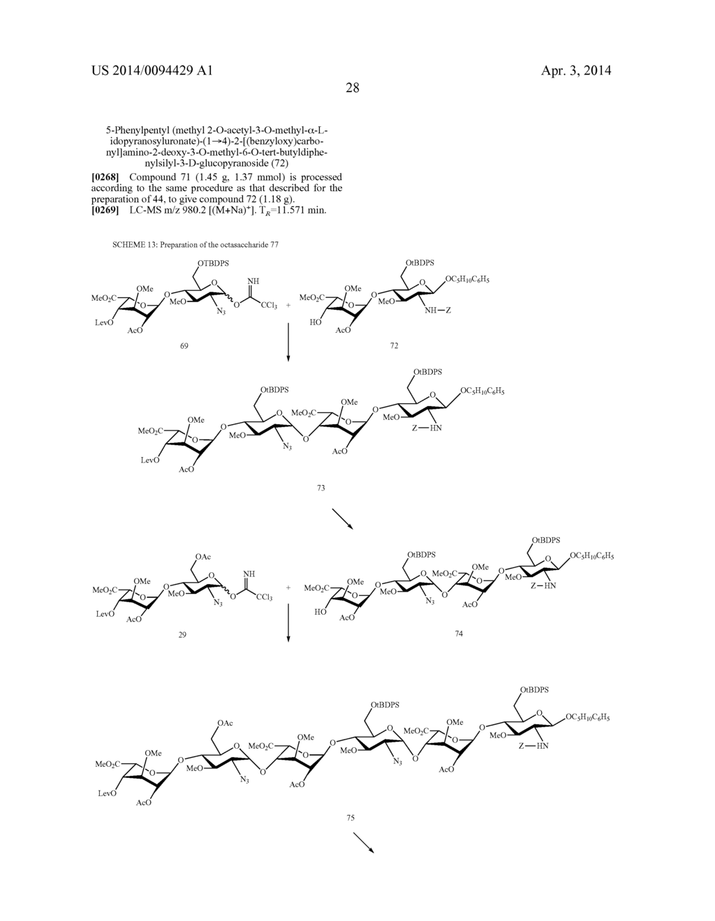 FGF RECEPTOR-ACTIVATING 3-O-ALKYL OLIGOSACCHARIDES, PREPARATION THEREOF     AND THERAPEUTIC USE THEREOF - diagram, schematic, and image 29