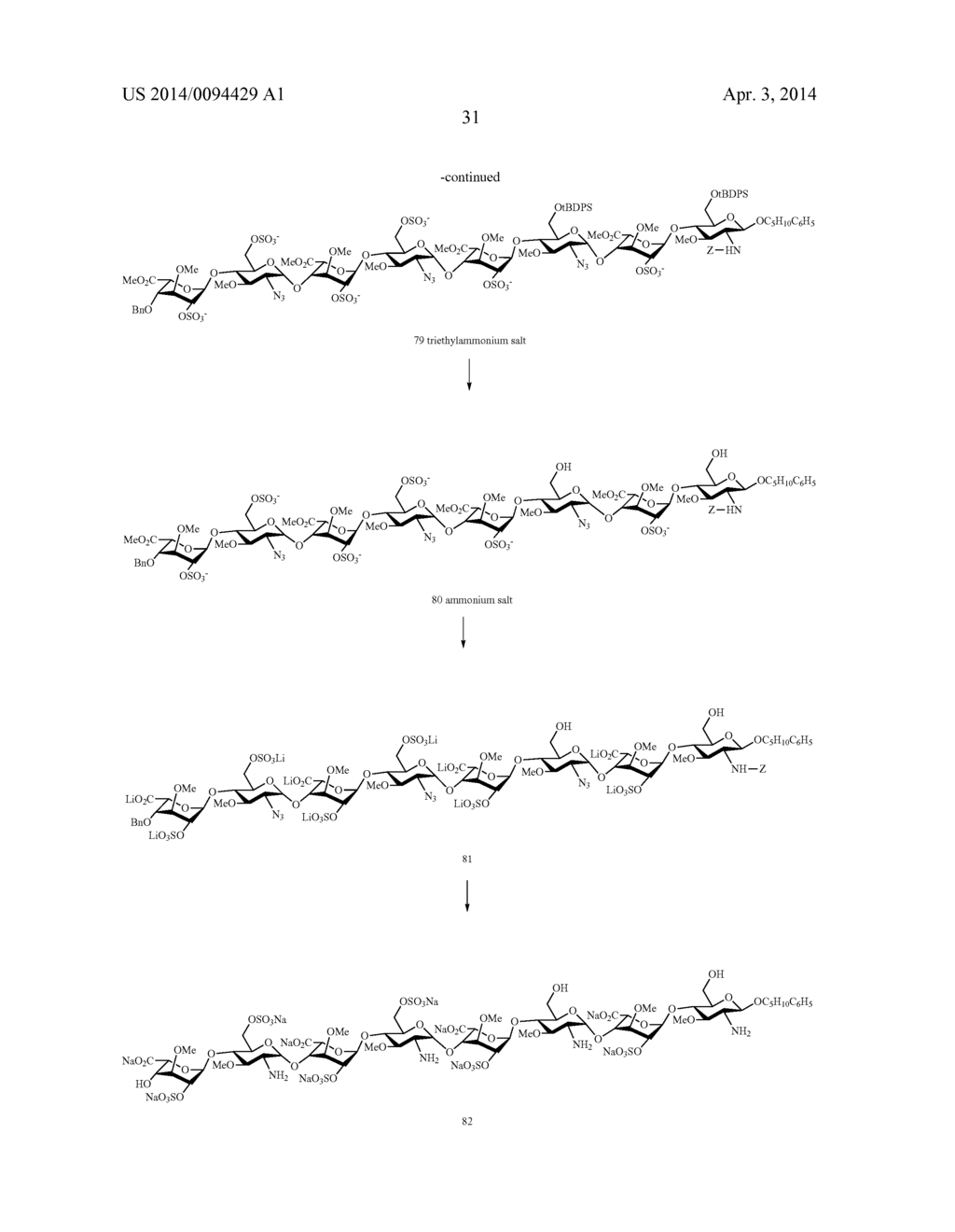 FGF RECEPTOR-ACTIVATING 3-O-ALKYL OLIGOSACCHARIDES, PREPARATION THEREOF     AND THERAPEUTIC USE THEREOF - diagram, schematic, and image 32