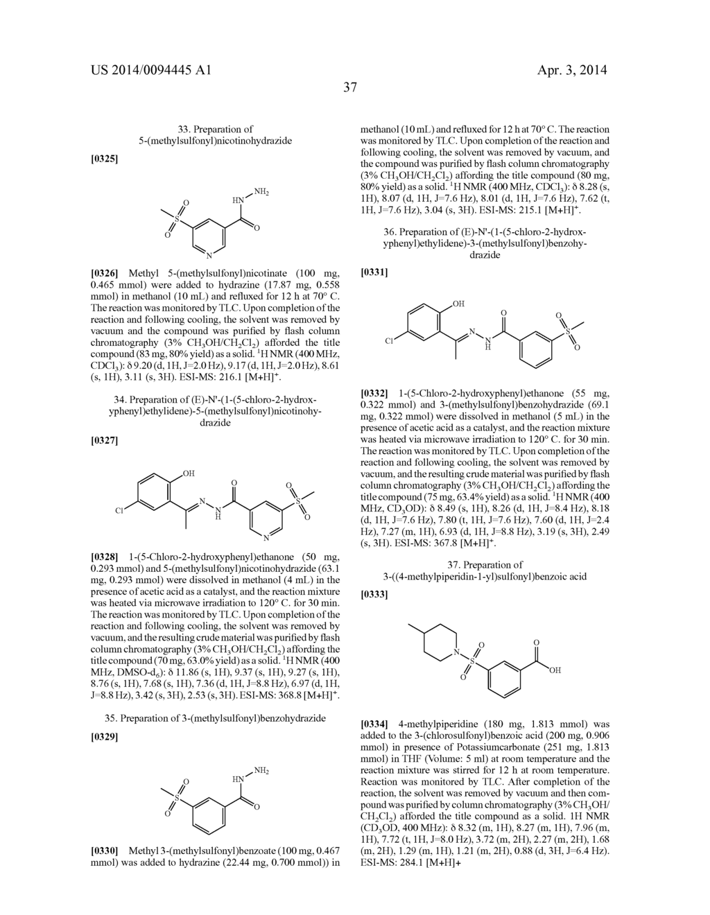 SUBSTITUTED (E)-N'-(1-PHENYLETHYLIDENE)BENZOHYDRAZIDE ANALOGS AS HISTONE     DEMETHYLASE INHIBITORS - diagram, schematic, and image 38