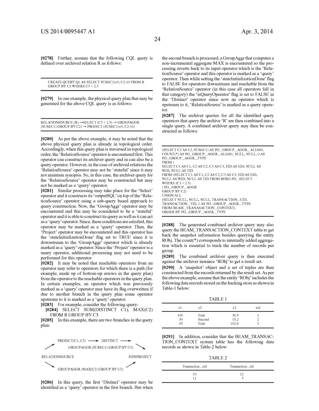 OPERATOR SHARING FOR CONTINUOUS QUERIES OVER ARCHIVED RELATIONS - diagram, schematic, and image 43