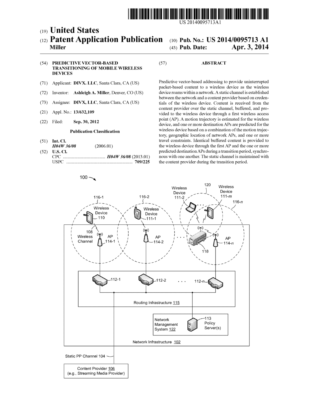 Predictive Vector-Based Transitioning of Mobile Wireless Devices - diagram, schematic, and image 01