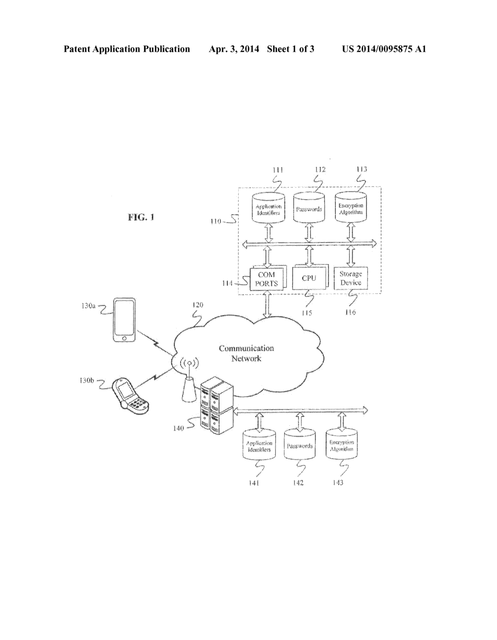 USE OF APPLICATION IDENTIFIER AND ENCRYPTED PASSWORD FOR APPLICATION     SERVICE ACCESS - diagram, schematic, and image 02