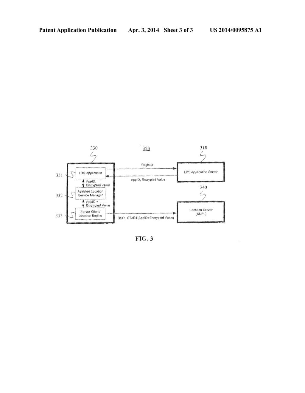 USE OF APPLICATION IDENTIFIER AND ENCRYPTED PASSWORD FOR APPLICATION     SERVICE ACCESS - diagram, schematic, and image 04