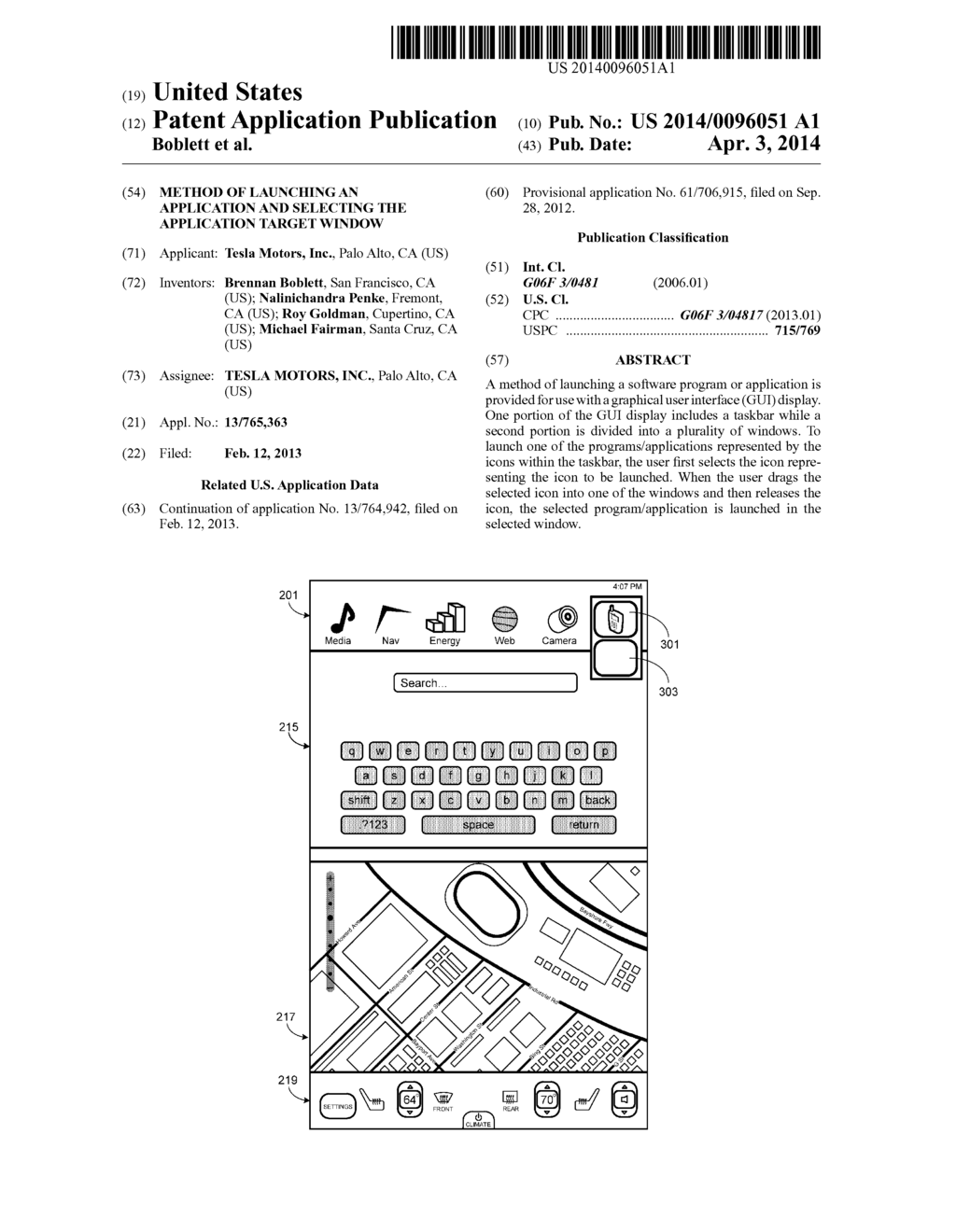 Method of Launching an Application and Selecting the Application Target     Window - diagram, schematic, and image 01