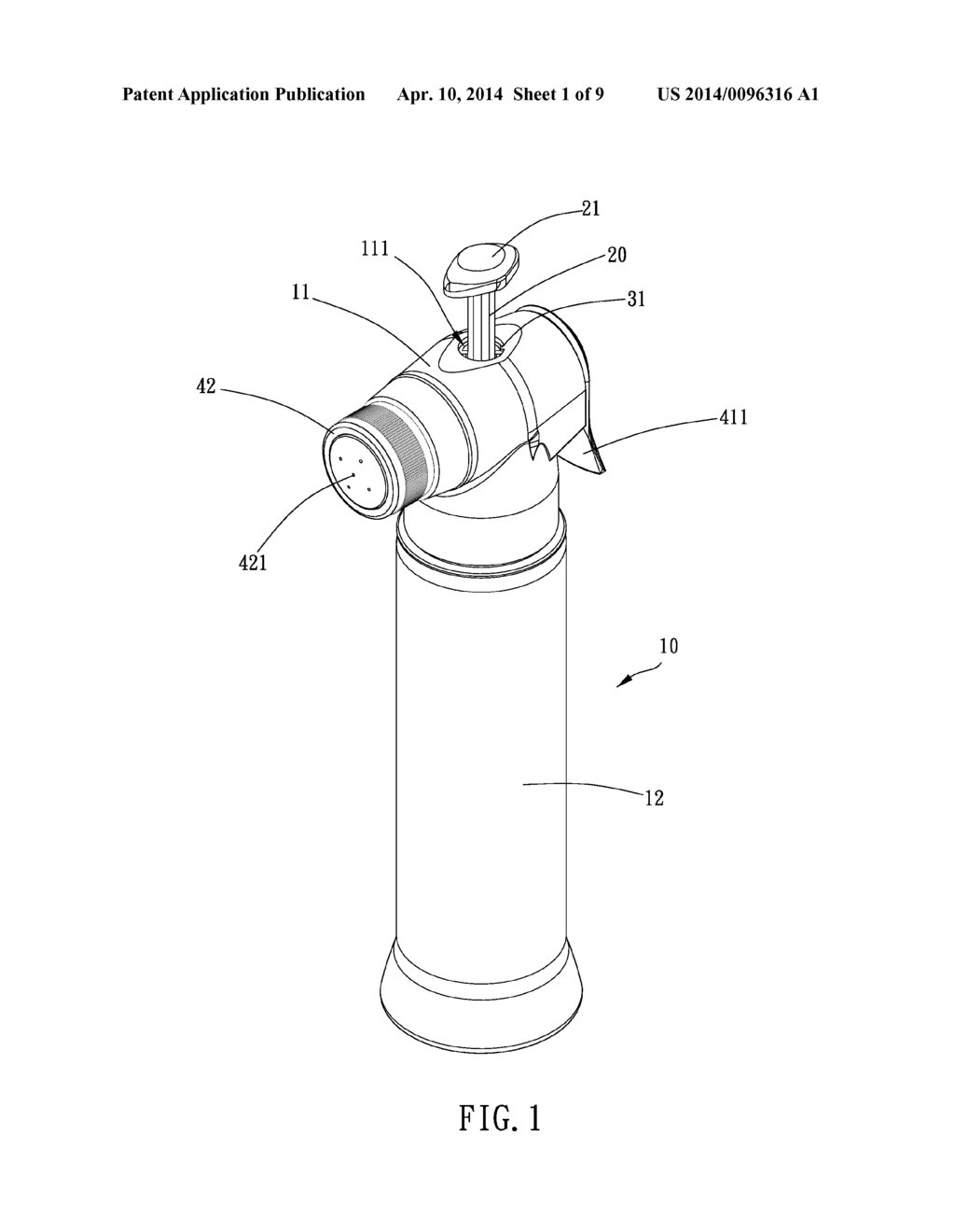 PORTABLE BIDET SPRAYER - diagram, schematic, and image 02