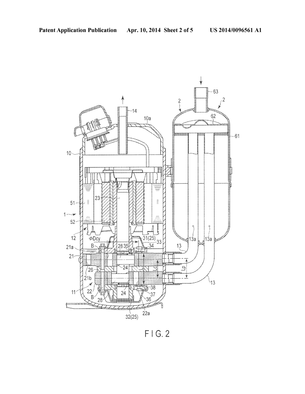 SEALED COMPRESSOR AND REFRIGERATION CYCLE DEVICE - diagram, schematic, and image 03