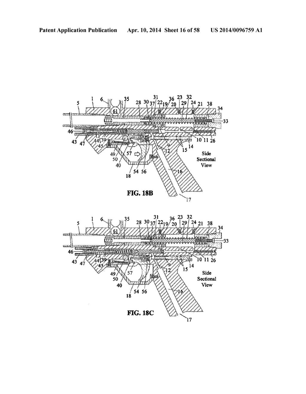 COMPRESSED GAS GUN HAVING REDUCED BREAKAWAY-FRICTION AND HIGH PRESSURE     DYNAMIC SEPARABLE SEAL AND FLOW CONTROL AND VALVING DEVICE - diagram, schematic, and image 17