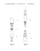 DEVICE FOR CONNECTION BETWEEN A RECIPIENT AND A CONTAINER AND METHOD FOR     ASSEMBLING AND USING SUCH A DEVICE diagram and image