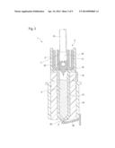 CYLINDER-PISTON UNIT SUITABLE FOR STORING INJECTION SOLUTIONS FOR A     NEEDLE-FREE INJECTOR AND METHOD FOR THE BUBBLE-FREE AUTOMATIC OR MANUAL     FILLING OF THE CYLINDER-PISTON UNIT, ALSO UNDER ATMOSPHERIC PRESSURE diagram and image