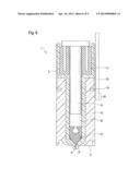 CYLINDER-PISTON UNIT SUITABLE FOR STORING INJECTION SOLUTIONS FOR A     NEEDLE-FREE INJECTOR AND METHOD FOR THE BUBBLE-FREE AUTOMATIC OR MANUAL     FILLING OF THE CYLINDER-PISTON UNIT, ALSO UNDER ATMOSPHERIC PRESSURE diagram and image