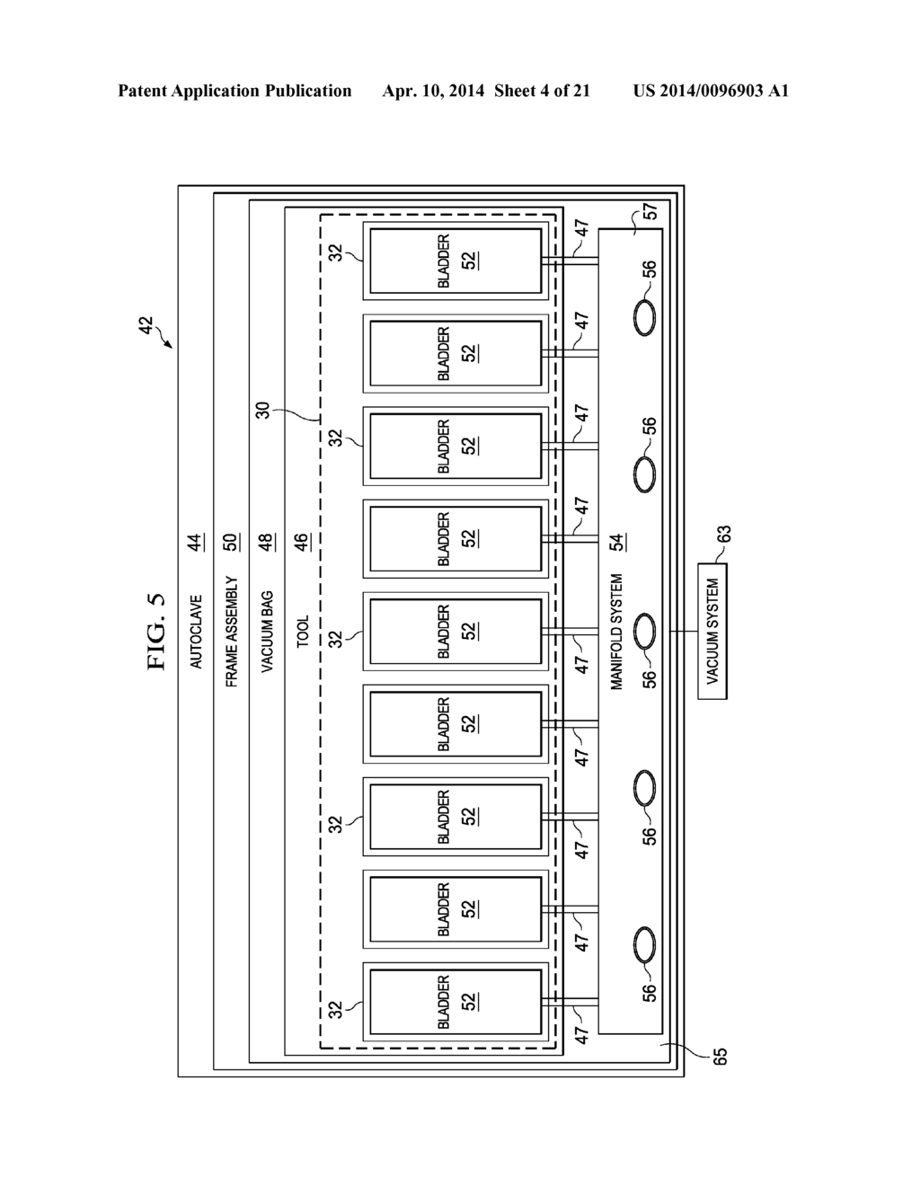 Method and Apparatus for Co-Curing Composite Skins and Stiffeners in an     Autoclave - diagram, schematic, and image 05