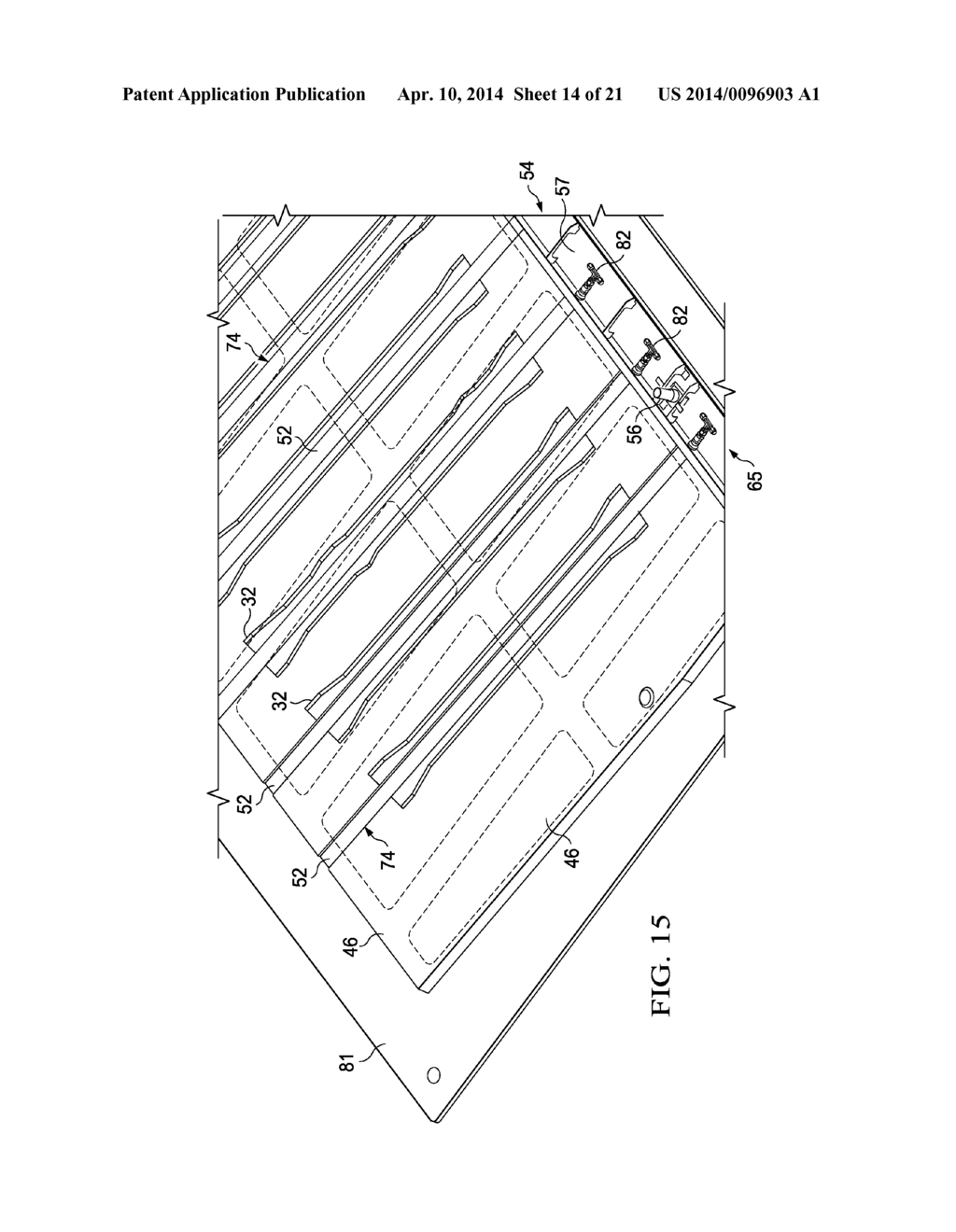 Method and Apparatus for Co-Curing Composite Skins and Stiffeners in an     Autoclave - diagram, schematic, and image 15