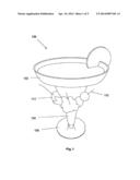 BLOSSOM STEMWARE WITH TOOTHPICK DISPOSER diagram and image