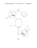 BLOSSOM STEMWARE WITH TOOTHPICK DISPOSER diagram and image