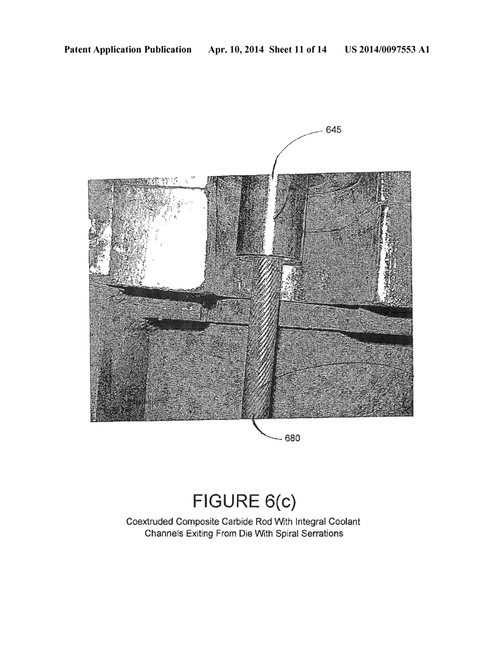 COMPOSITE ARTICLE WITH COOLANT CHANNELS AND TOOL FABRICATION METHOD - diagram, schematic, and image 12