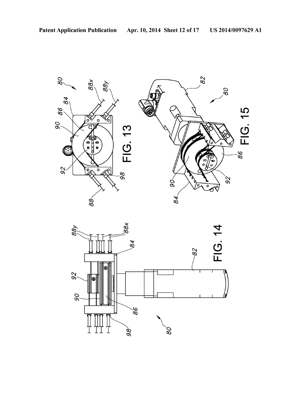 Integrated Two Dimensional Robotic Palm for Variable Pitch Positioning of     Multiple Transfer Devices - diagram, schematic, and image 13