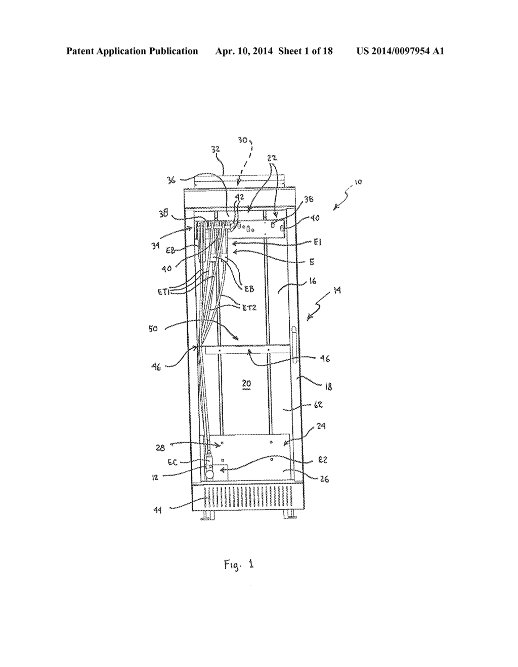 Endoscope Storage Cabinet, Tracking System, and Signal Emitting Member - diagram, schematic, and image 02