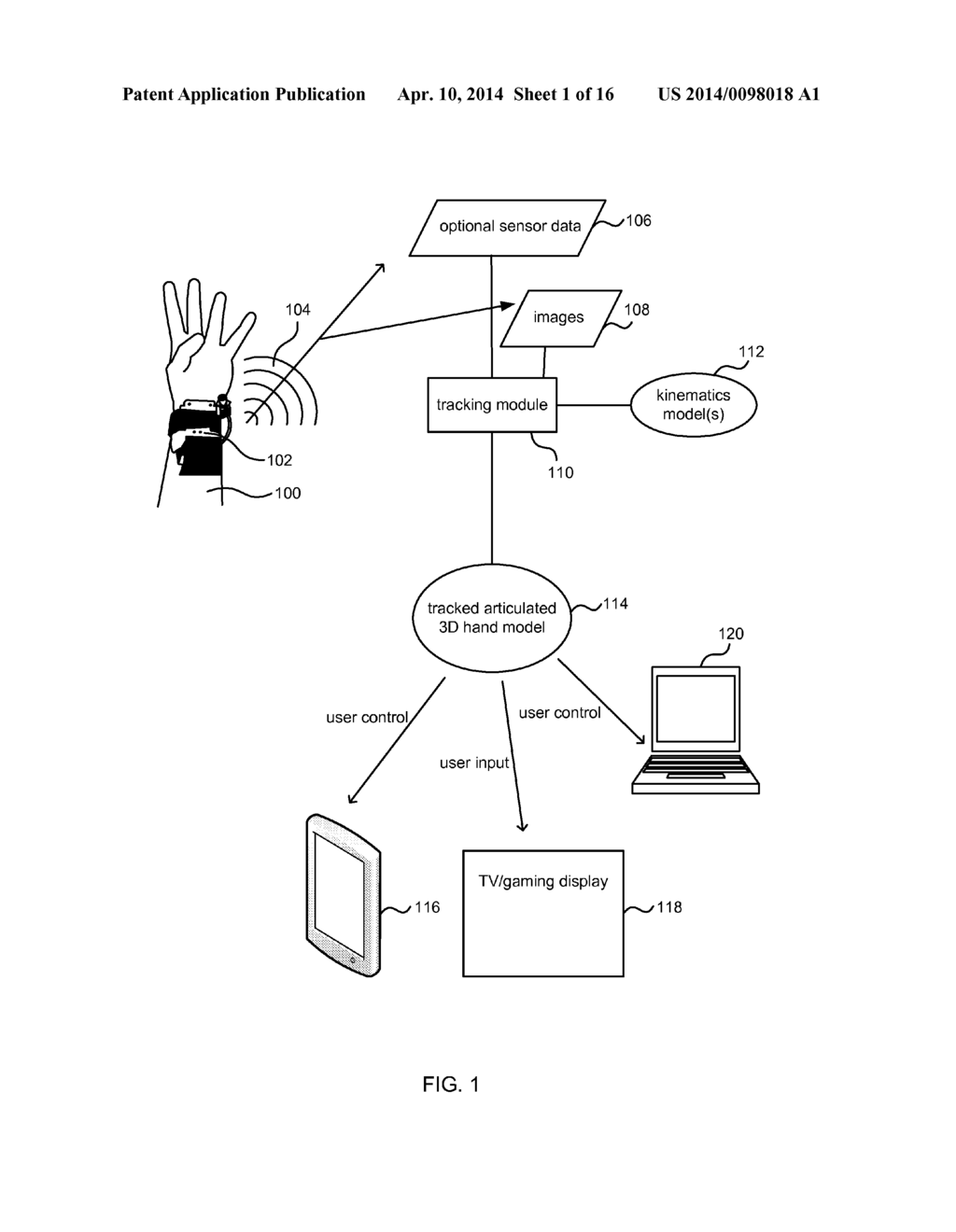 WEARABLE SENSOR FOR TRACKING ARTICULATED BODY-PARTS - diagram, schematic, and image 02