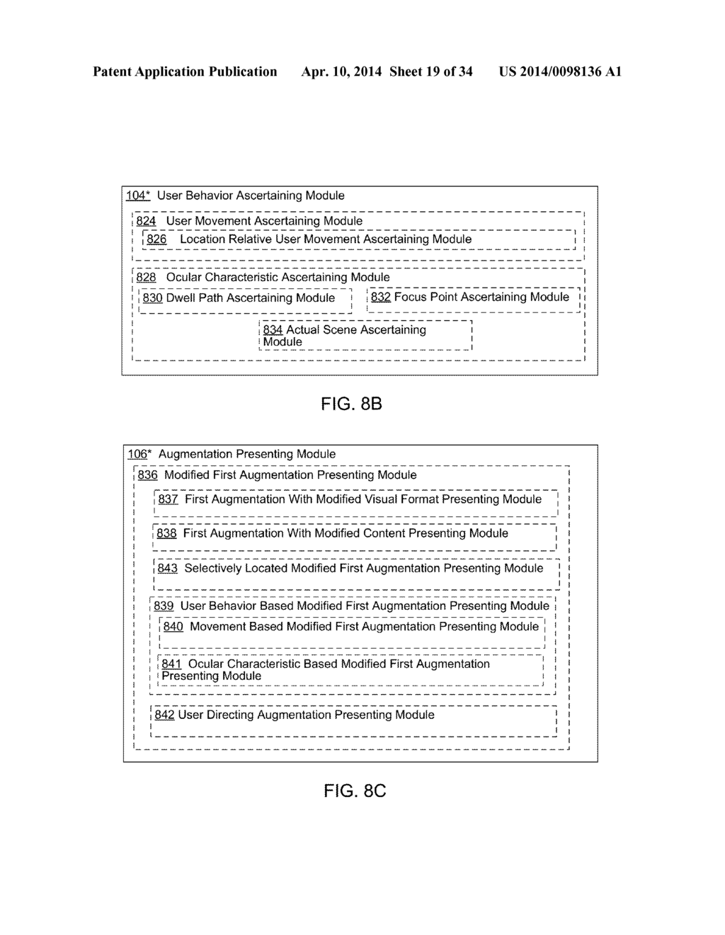 DISPLAYING IN RESPONSE TO DETECTING ONE OR MORE USER BEHAVIORS ONE OR MORE     SECOND AUGMENTATIONS THAT ARE BASED ON ONE OR MORE REGISTERED FIRST     AUGMENTATIONS - diagram, schematic, and image 20