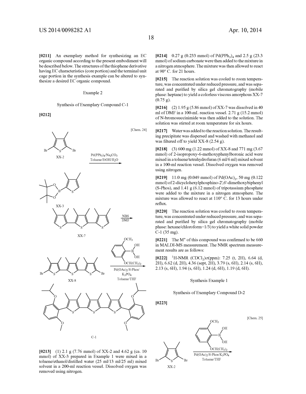 NOVEL ORGANIC COMPOUND AND ELECTROCHROMIC ELEMENT CONTAINING THE SAME - diagram, schematic, and image 21