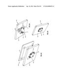 PORTABLE ELECTRONIC DEVICE CASE ACCESSORIES AND RELATED SYSTEMS AND     METHODS diagram and image